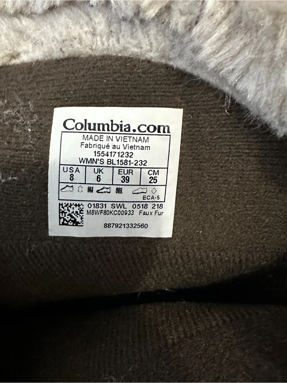 Columbia snow boots ice maiden II size 8